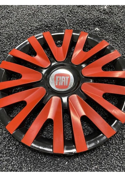 Fiat 14 Inc Kırmızı Renkli Jant Kapağı Kırılmaz 4911K9FIAT