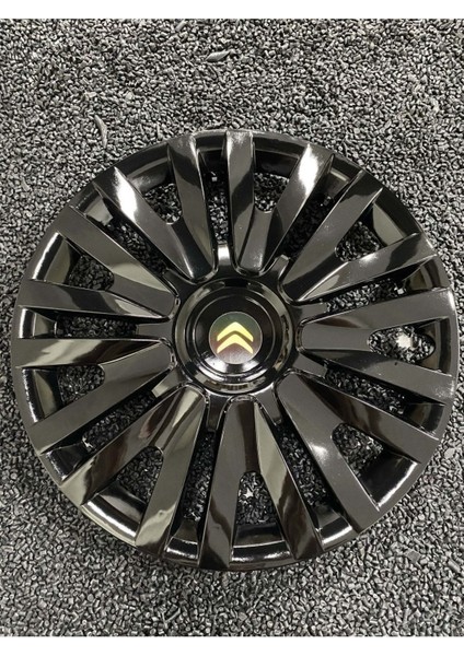Citroen Gs 15" Inç Uyumlu Kırılmaz Jant Kapağı Siyah 4 Adet 5911SYHCITROEN