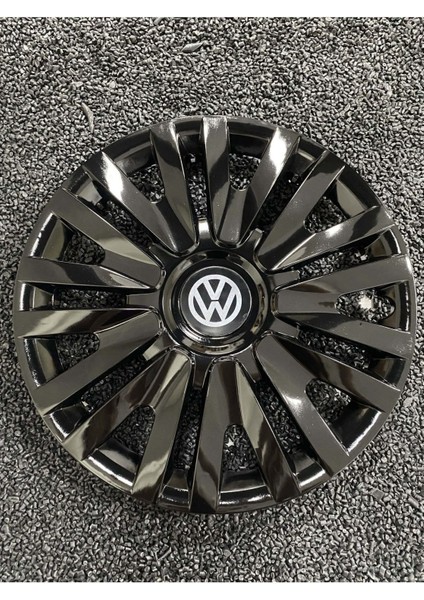 Volkswagen cc 15" Inç Kırılmaz Jant Kapağı Siyah 4 Adet 5911SYHWW
