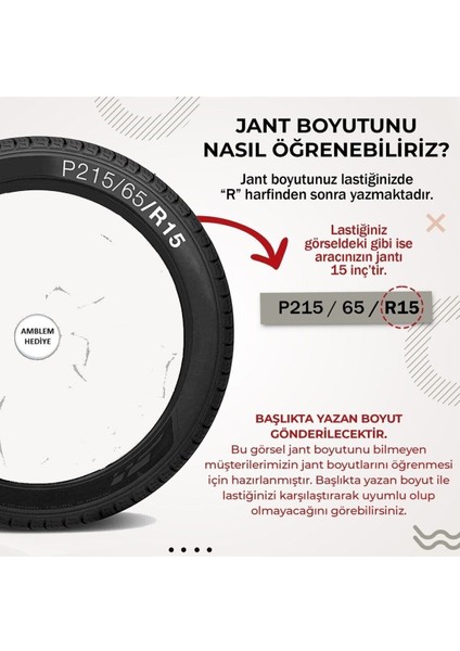 Eja-Grup Linea 15''inc Kırılmaz Esnek 4 Adet Jant Kapağı 5110