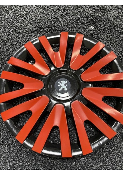 Peugeot 15 Inc Kırmızı Renkli Jant Kapağı Kırılmaz Pejo 5911K9PEUGEOT
