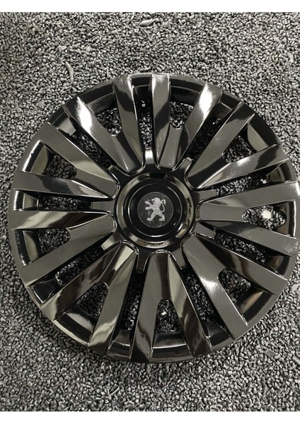 Yılap Peugeot 14 İnç Siyah Kırılmaz Plastik Jant Kapağı 4'lü Set – Vernikli, Dayanıklı ve Uzun Ömürlü