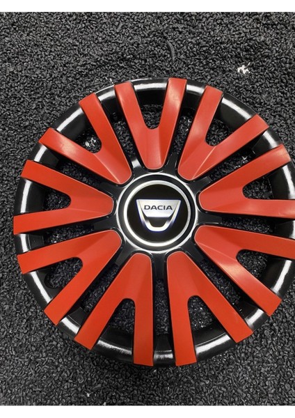 Dacia 13 Inc Kırmızı Renkli Jant Kapağı Kırılmaz 3911K9DACIA