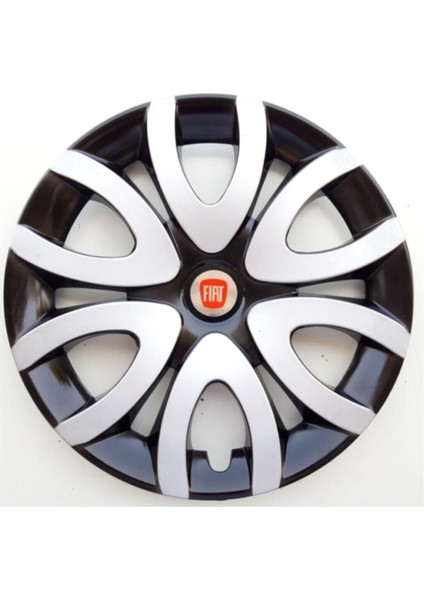 15'' Inç Fiat Jant Kapağı 4 Adet Çelik Jant Görünümlü Renkli - Kırılmaz Esnek 5730G6FIAT