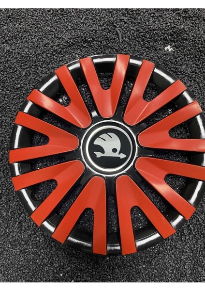 Skoda 15 Inc Kırmızı Renkli Jant Kapağı Kırılmaz 5911K9SKODA