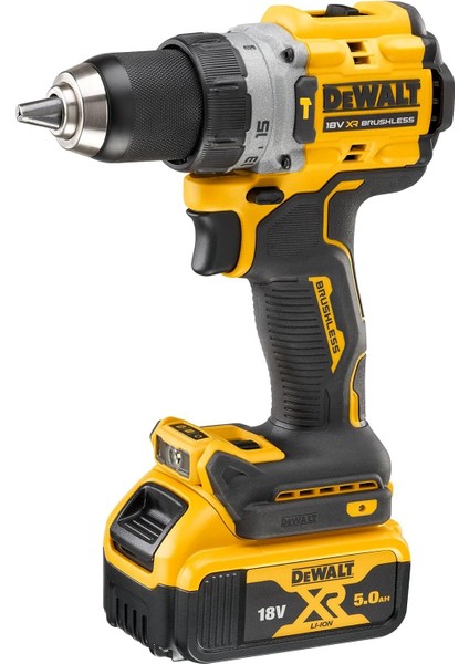 Dewalt DCD805P2T-QW 18V 5.0AH Li-Ion Çift Bataryalı Kömürsüz Profesyonel Darbeli Matkap