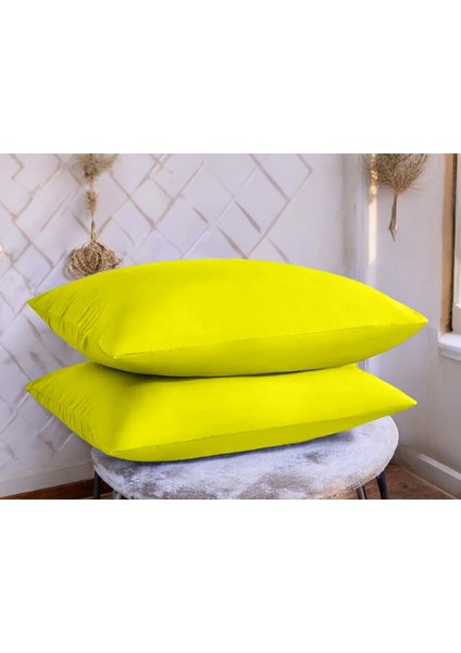 Pamuklu Yastık Kılıfı (%80 Pamuk %20 POLYESTER)50X70CM 2 Adet