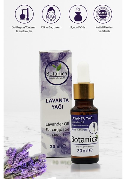 Lavanta Yağı - Lavandula Angustifolia - Stresi Azaltma Afrodizyak Difüzör Uçucu Yağı