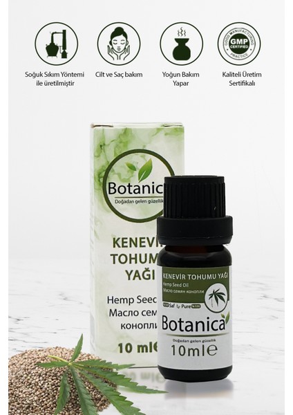 Kenevir Yağı Kendir - Cannabis Sativa - Omega 3 - 6 - Enerji Artırma Bakım Yağı