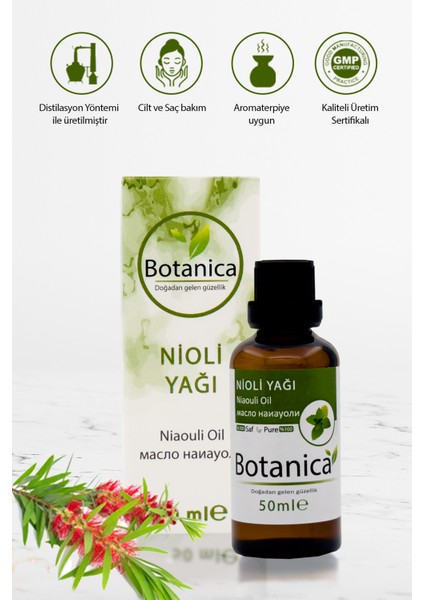 Nioli Uçucu Yağı - Melaleuca Viridiflora - Cilt Besleyici - Nemlendirici Niaouli Essential Oil