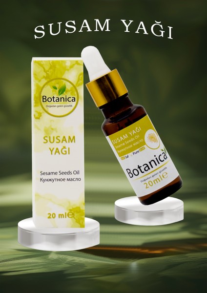 Susam Yağı - Sesamum Indicum - Saç Uzatma - Dolgunlaştırma Sesame Oil Bakım Yağı