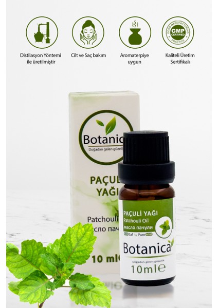 Paçuli Yağı- Pogostemon Cablin - Ruhsal Denge Patchouli Essential Oil Aromatik Yağ