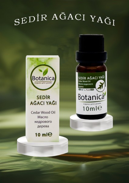 Sedir Ağacı Yağı - Cedrus Atlantica - Arındırıcı - Odak Artırıcı Aromaterapik Uçucu Yağ