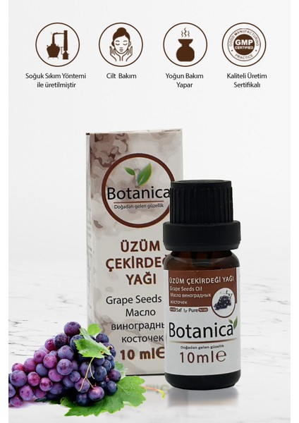 Üzüm Çekirdeği Yağı - Vitis Vinifera - Gençleştirici Çatlak Giderici Bakım Yağı
