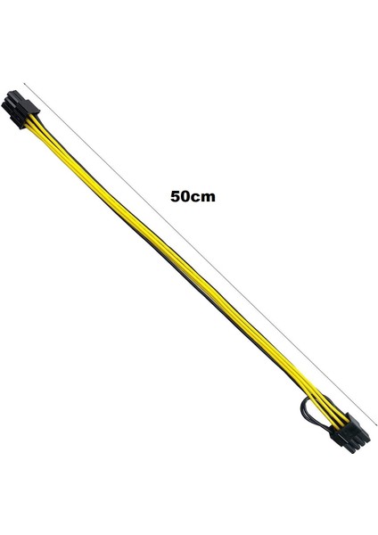 50CM 6 Pin Pcı-E To 8 Pin Pcı-E Ekran Kartı Power Çevirici Kablo