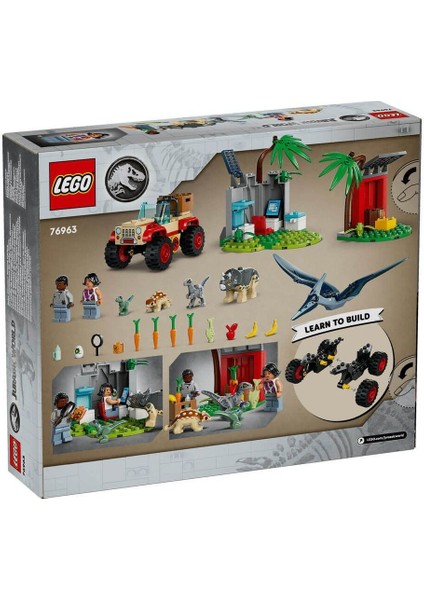 Akdenizpos UG01 76963 ® Jurassic World Yavru Dinozor Kurtarma Merkezi 139 Parça +4 Yaş (Yeni)