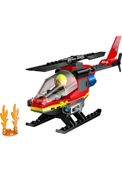 60411 Lego® City Itfaiye Kurtarma Helikopteri 85 Parça +5 Yaş fiyatları