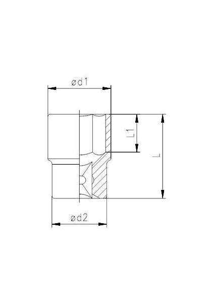 1115 1/2'' Lokma Anahtar 19 mm