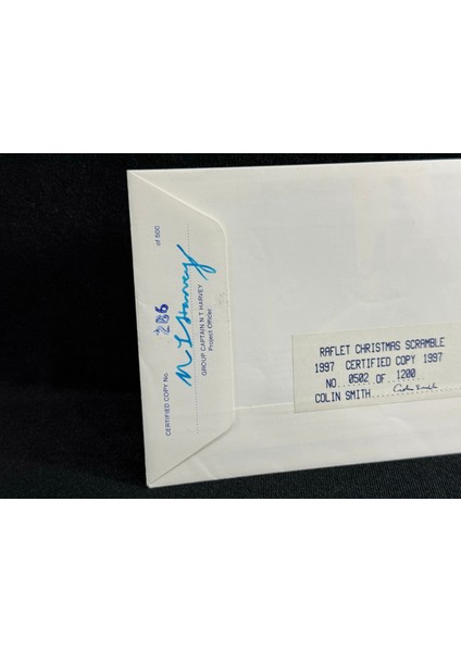 1988 Ingiltere Kraliyet Hava Kuvvetleri 50. Yıldönümü. Duke Hamilton Islak Imzalı Limited Royal Air Force Raf modelleri