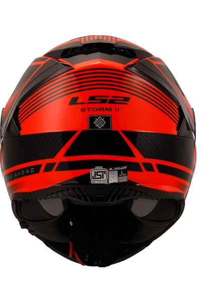 Storm 2 Dodger Kapalı Kask Mat Siyah-Neon Turuncu