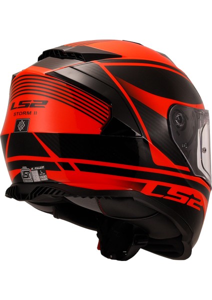 Storm 2 Dodger Kapalı Kask Mat Siyah-Neon Turuncu