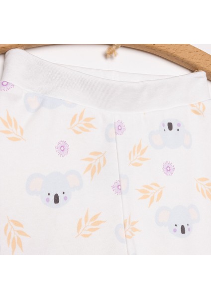 Basic Koala Baskılı 2li Patiksiz Alt Kız Bebek