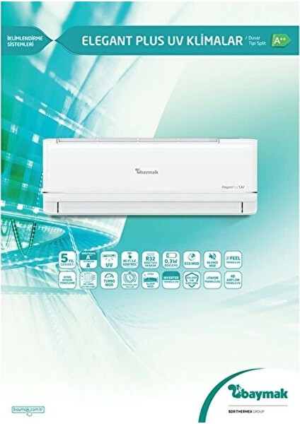 Elegant Plus Uv 18 A++ Inverter Klima (Montaj Dahil)