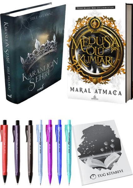 Medusanın Ölü Kumları Ciltli Maral Atmaca ve Karanlığın Şehri 1 Ciltli Şule Avlamaz 2li Set