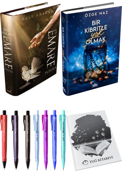 Bir Kibritle Yok Olmak 1 Ciltli Özge Naz ve Emare Pusula Ciltli Aslı Arslan 2li Set