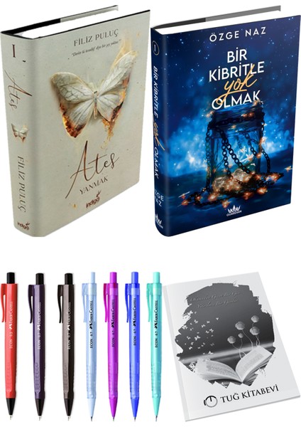 Bir Kibritle Yok Olmak 1 Ciltli Özge Naz ve Ateş Yanmak 1 Ciltli Filiz Puluç 2li Set