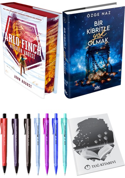 Bir Kibritle Yok Olmak 1 Ciltli Özge Naz ve Arlo Finch Alevler Vadisi Ciltli John August 2li Set