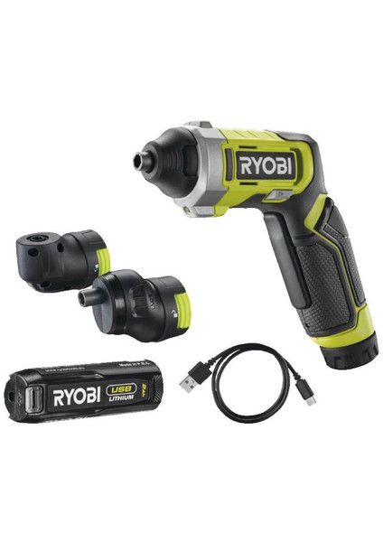 Akülü Tornavida - Köşe +Ofset Başlık Seti Ryobi RSD4-120TA2 4 V T5133006211