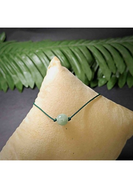 Yeşim Doğal Taş Makrome Örgü Bileklik