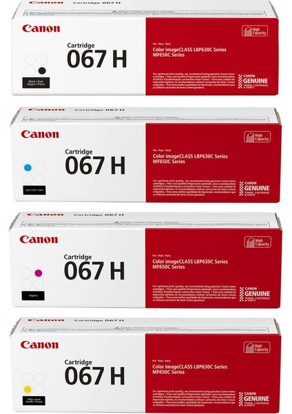 CRG-067H Orjinal 4 Renk Cmyk Toner Seti Takımı fiyatları