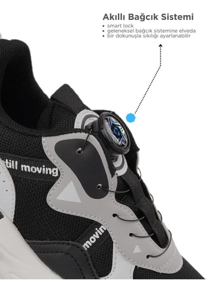 Bobe Kids Rex Mekanizmalı Çocuk Ayakkabısı Siyah Siyah modelleri