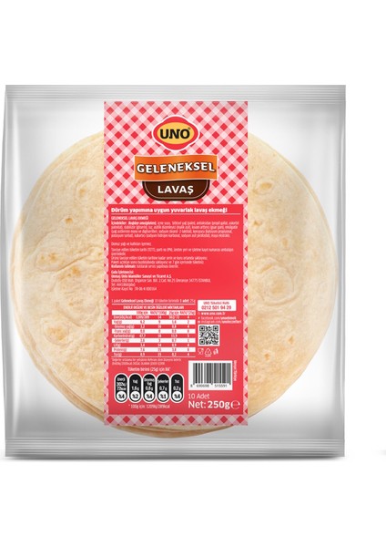 Geleneksel Lavaş 15 cm 250 G fiyatları