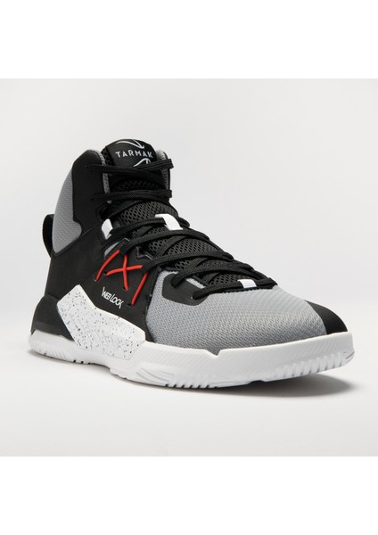 Yetişkin Basketbol Ayakkabısı - Gri/siyah - Protect 120 fırsatları