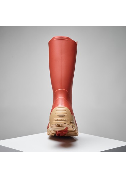 Kadın Kısa Yağmur Çizmesi - Turuncu - Avcılık ve Doğa Gözlemi - 100 modelleri