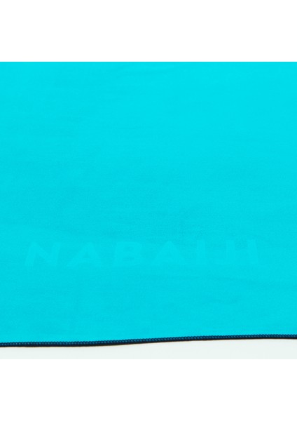 Çift Taraflı Mikrofiber Havlu - L Boy - Mavi / Yeşil - 80 x 130 cm indirimleri