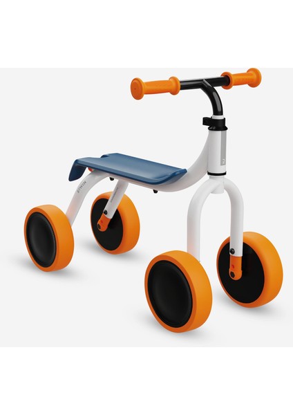 2'si 1 Arada Beyaz Turuncu Çocuk Denge Bisikleti