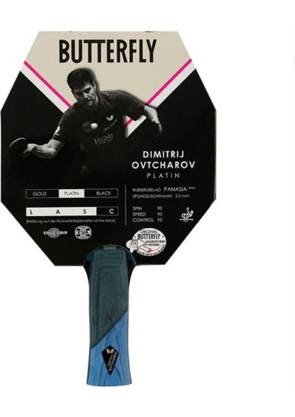 Dimitrij Ovtcharov Gri Masa Tenisi Raketi - Butterfly