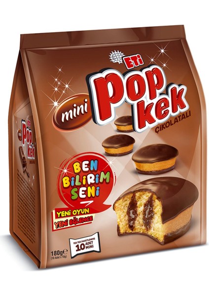 Popkek Mini Çikolatalı Kek 180 G