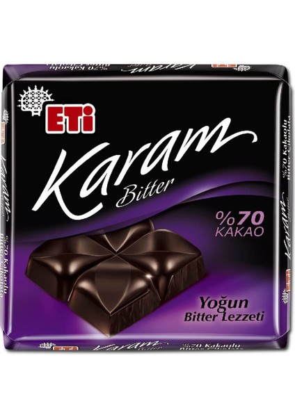 Karam %70 Kakaolu Bitter Çikolata 60 G