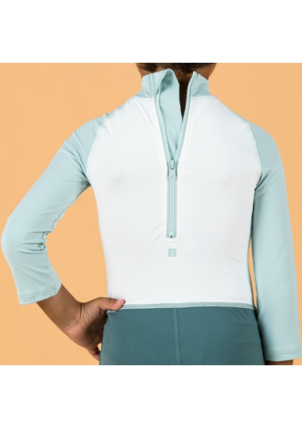 Bebek / Çocuk Uv Korumalı Uzun Kollu Wetsuit - Baskılı / Mavi modelleri