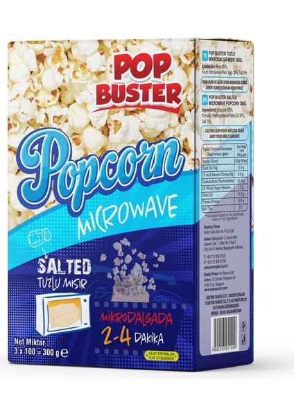 Tuzlu Mikrodalga Mısır 300 G