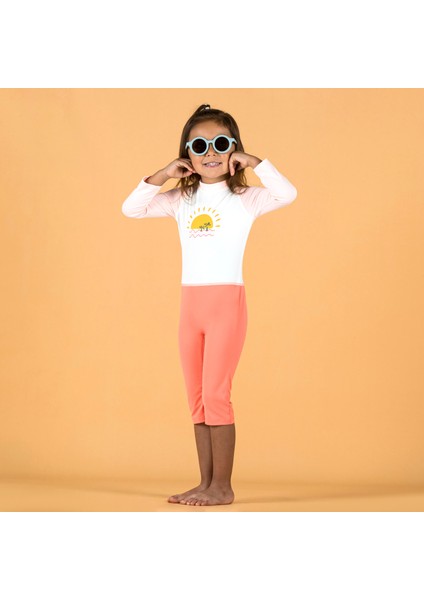 Bebek / Çocuk Uv Korumalı Uzun Kollu Wetsuit - Baskılı / Pembe modelleri