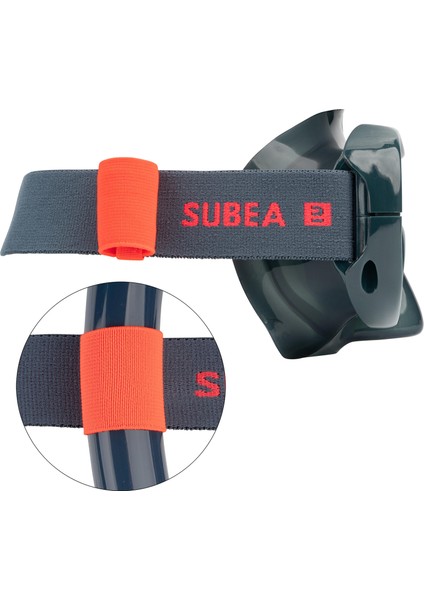 Yetişkin Dalış Maskesi - Gri - 100 Confort. M beden fırsatları