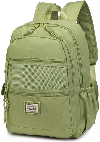 Sırt Çantası Okul Boyu Kalem Kutusu Hediyeli 3237 - New Yeşil modelleri