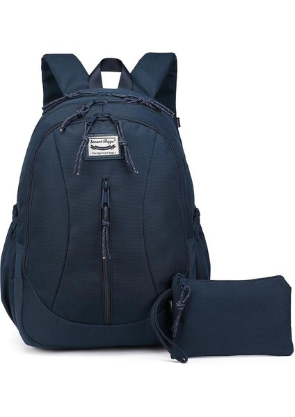 Sırt Çantası Okul Boyu Kalem Kutusu Hediyeli 3233 - Lacivert
