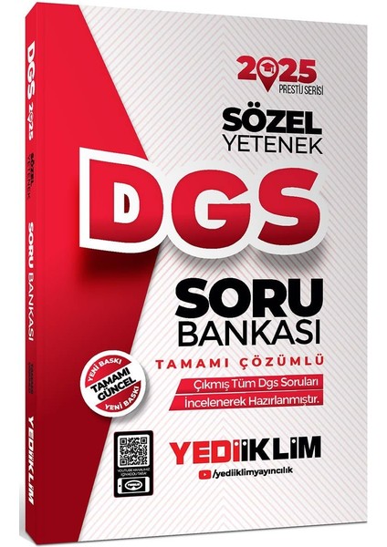 2025 Dgs Sözel Yetenek Tamamı Çözümlü Soru Bankası